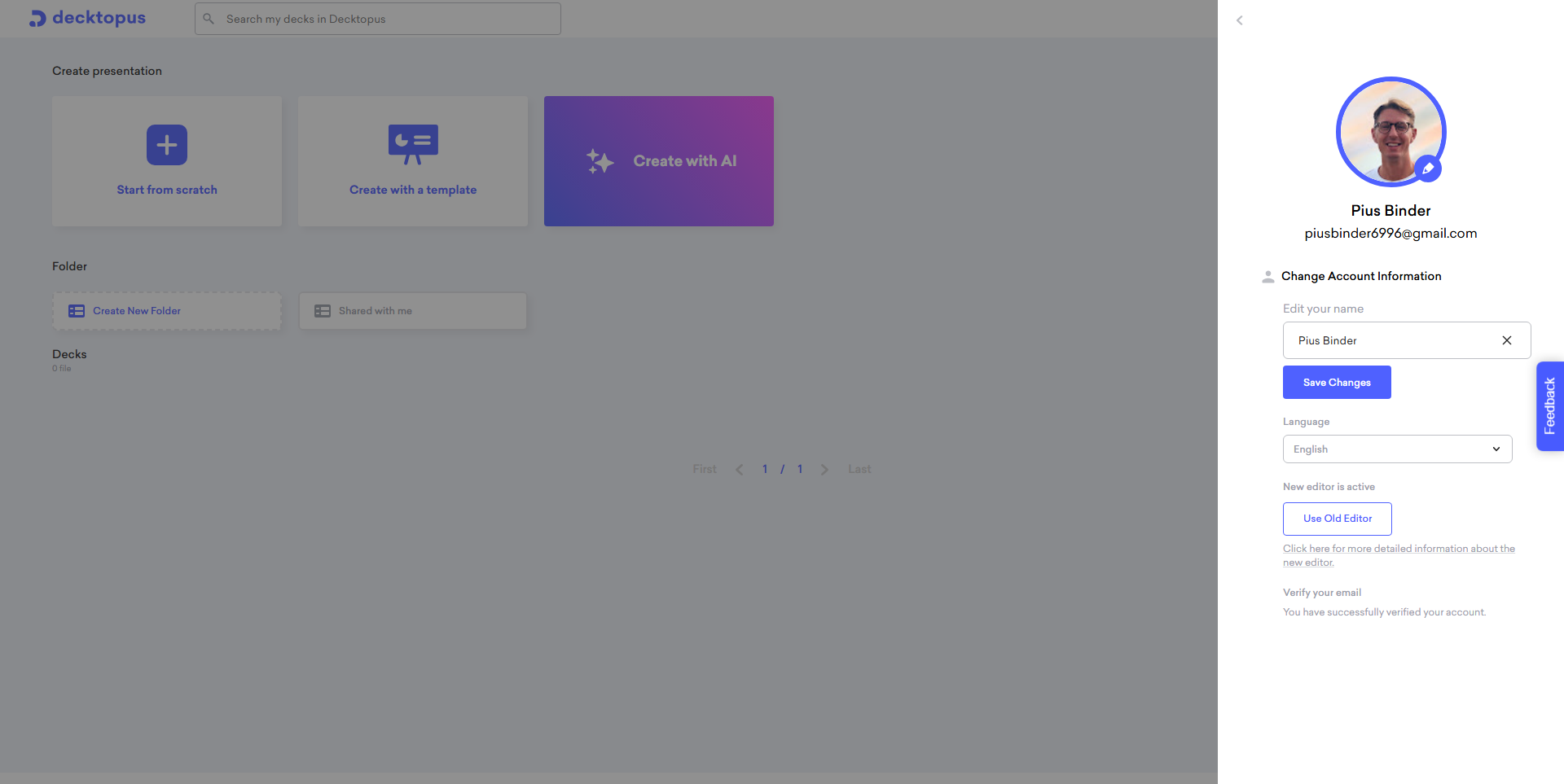 Decktopus screenshot