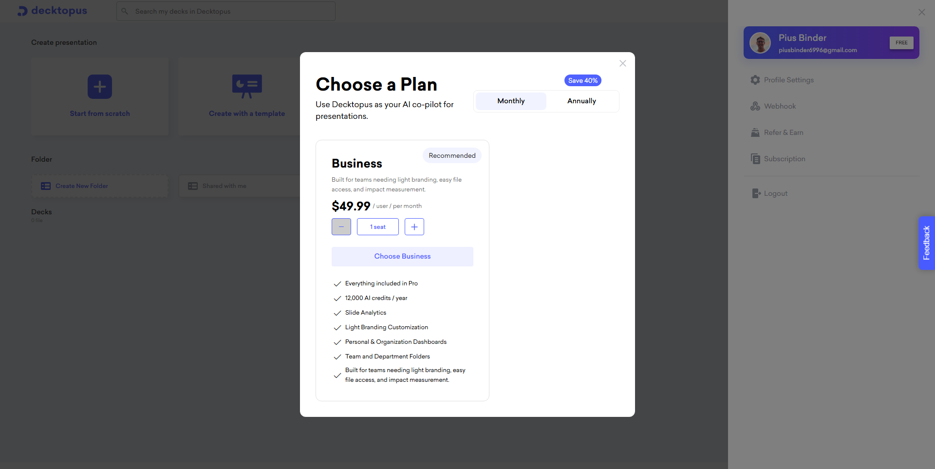 Decktopus screenshot
