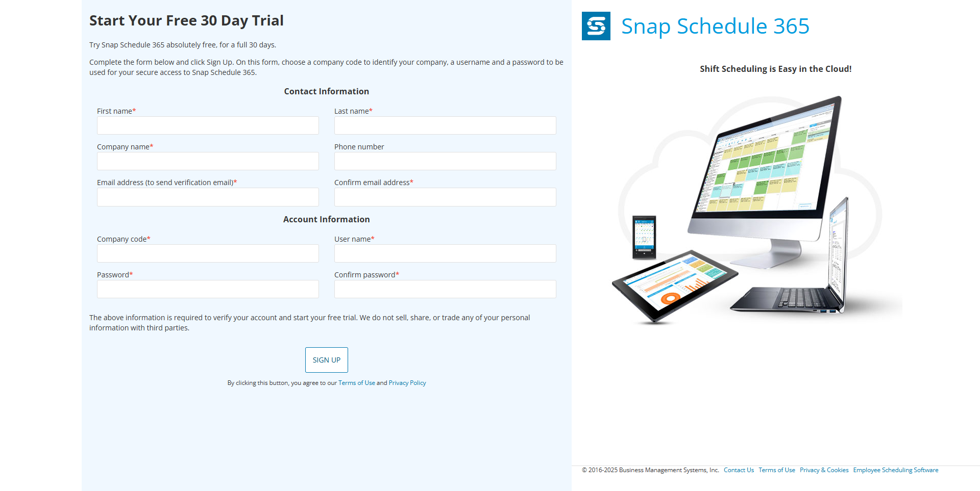 Snap Schedule screenshot