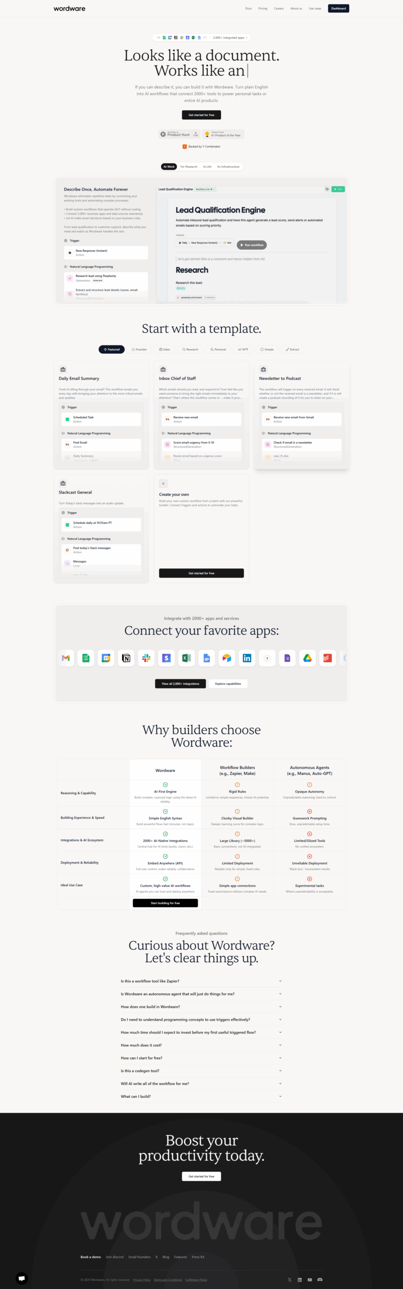 Wordware screenshot