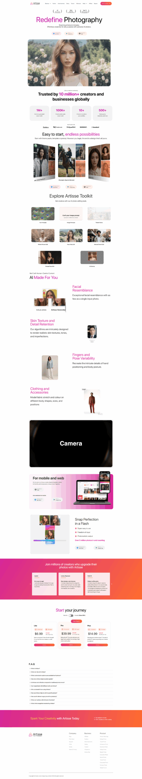 Artisse AI screenshot