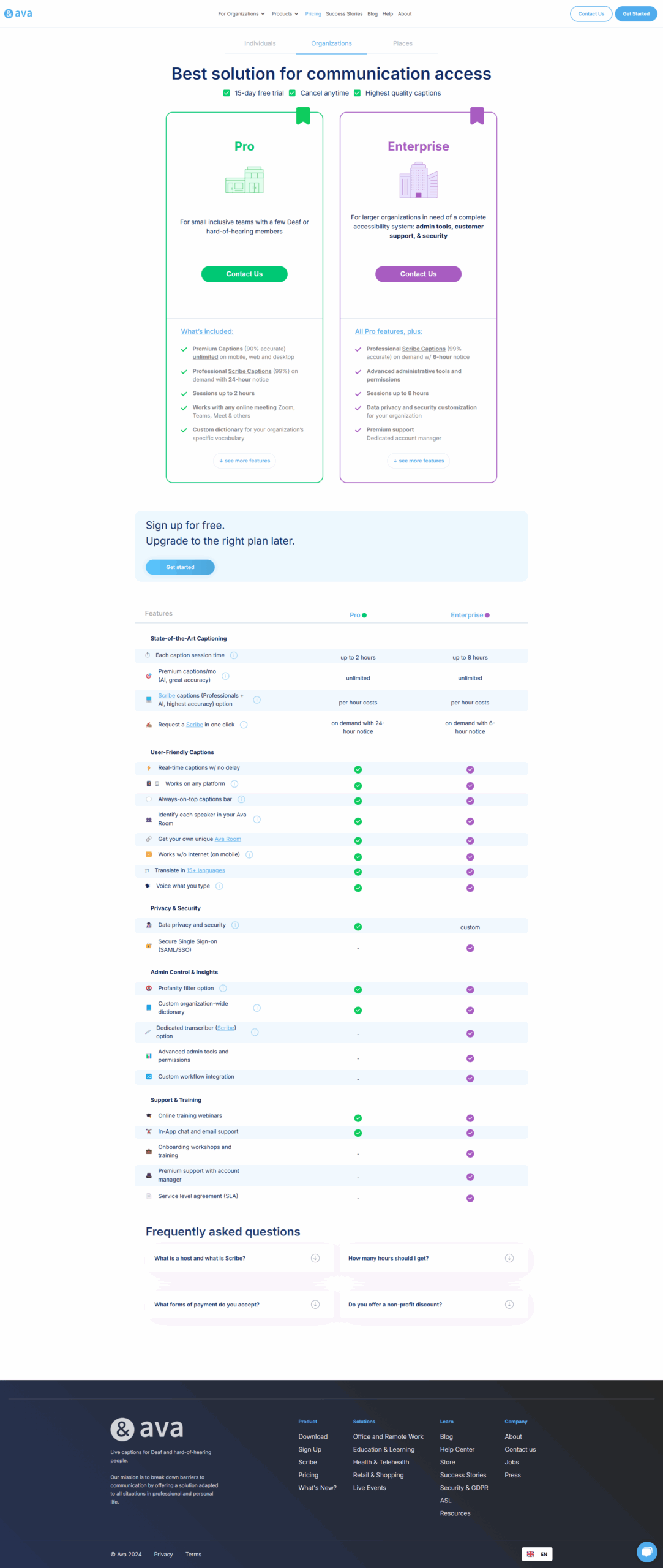 Ava Accessibility screenshot