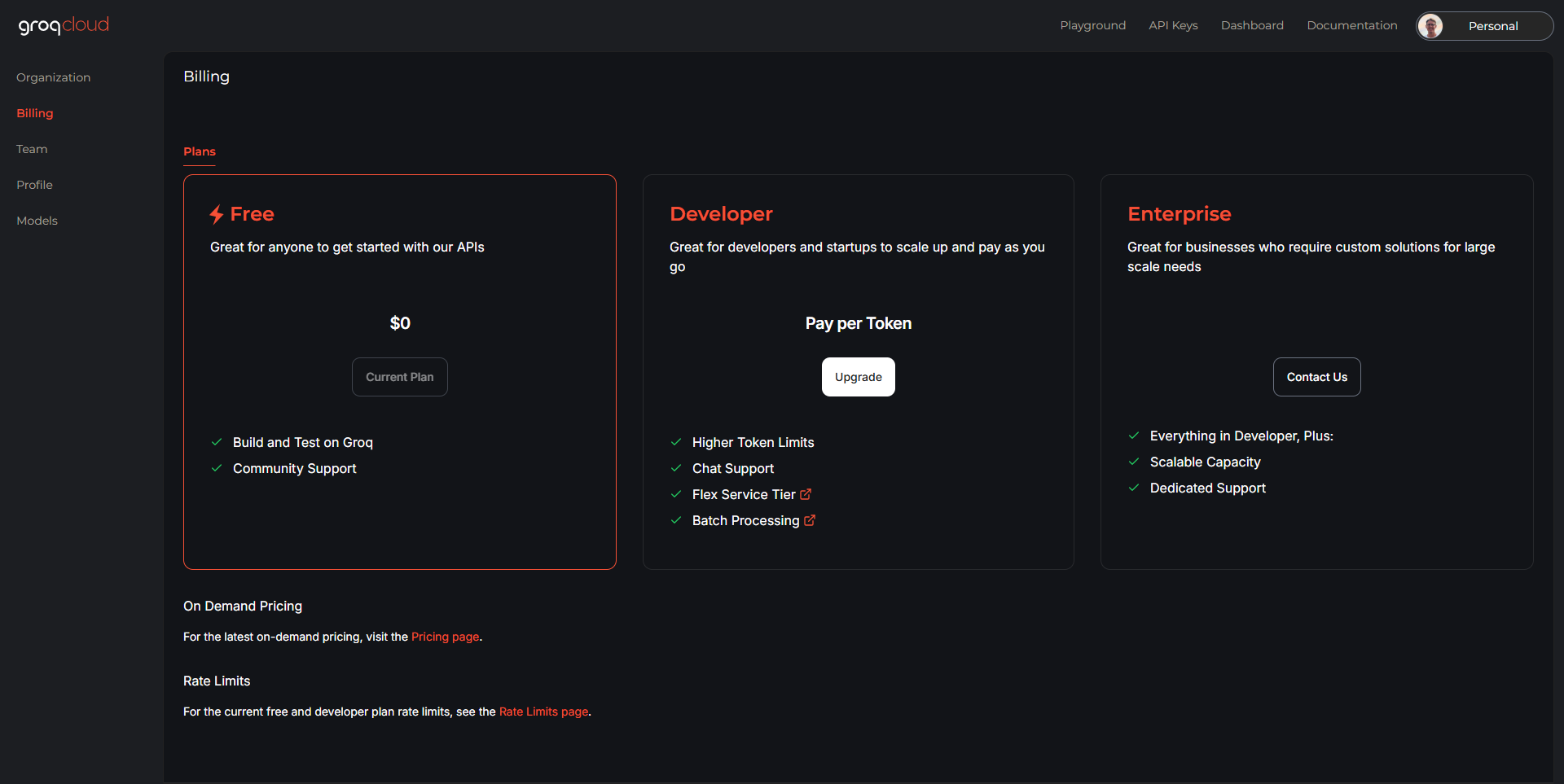 Groq screenshot