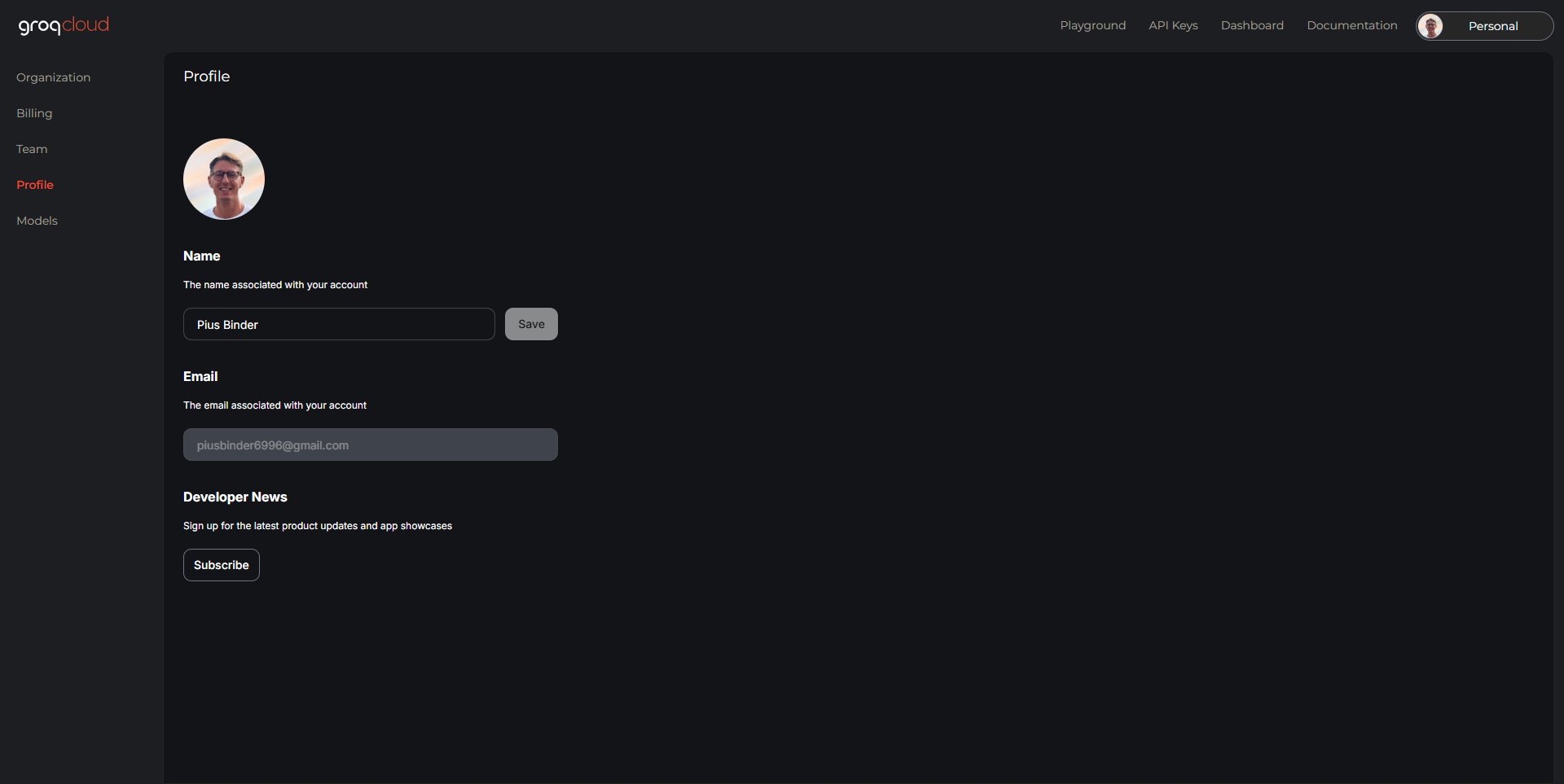 Groq screenshot