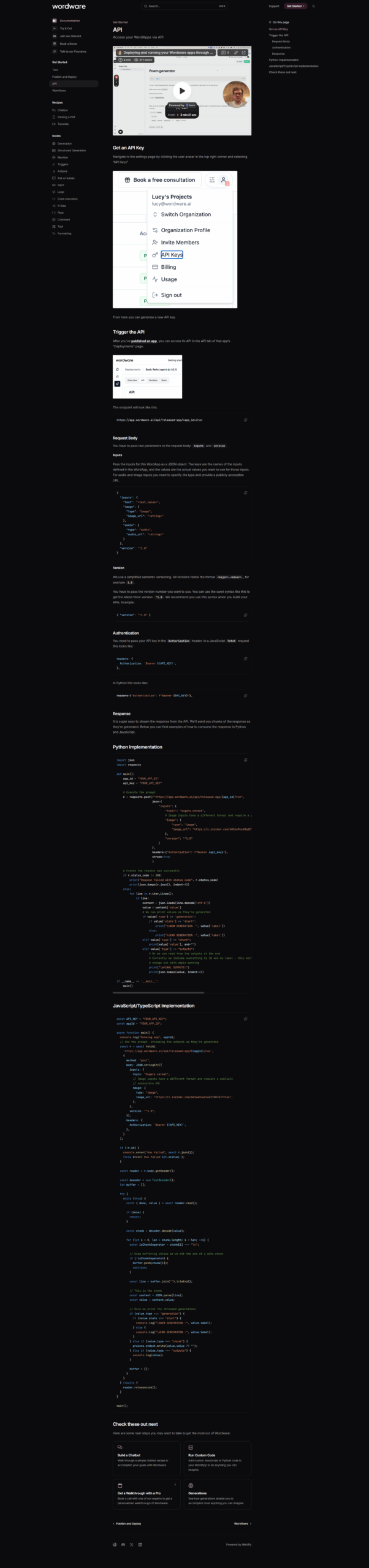 Wordware screenshot