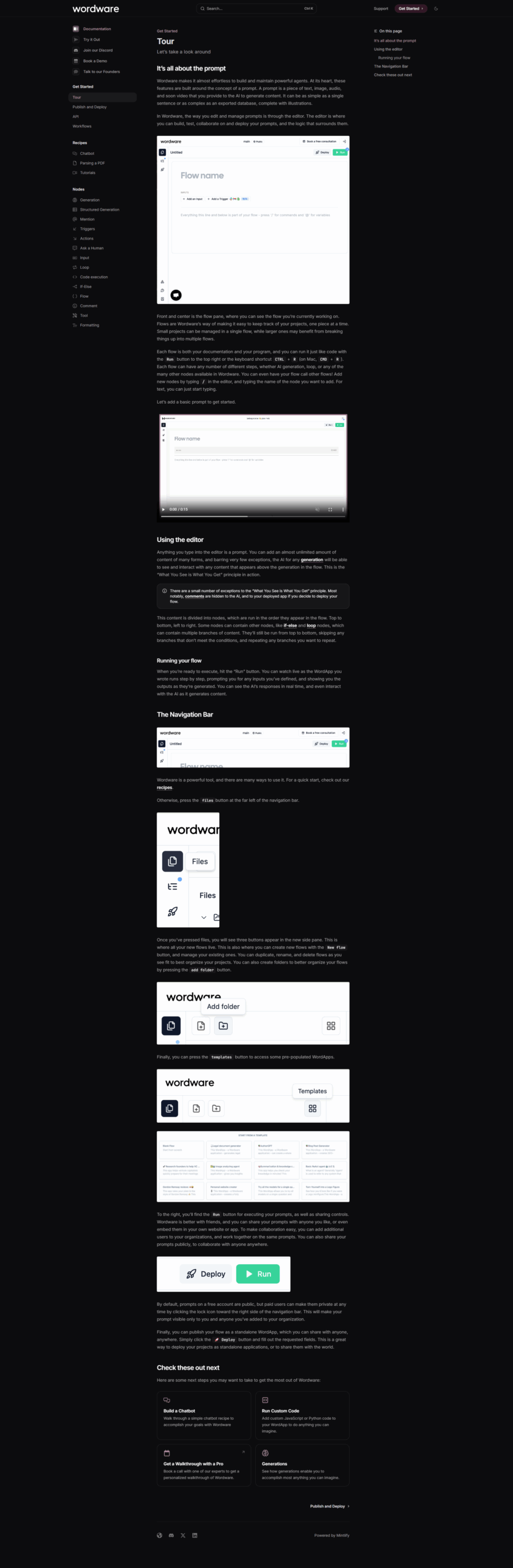 Wordware screenshot