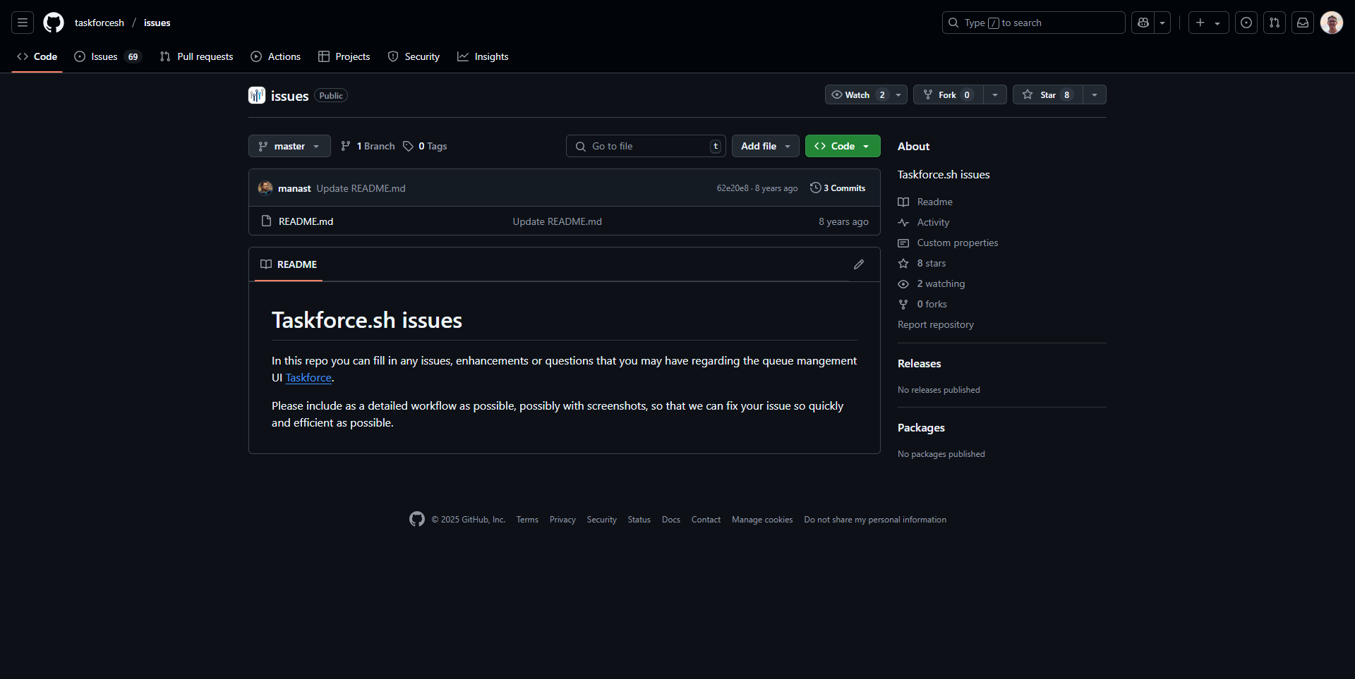 Taskforce.sh screenshot