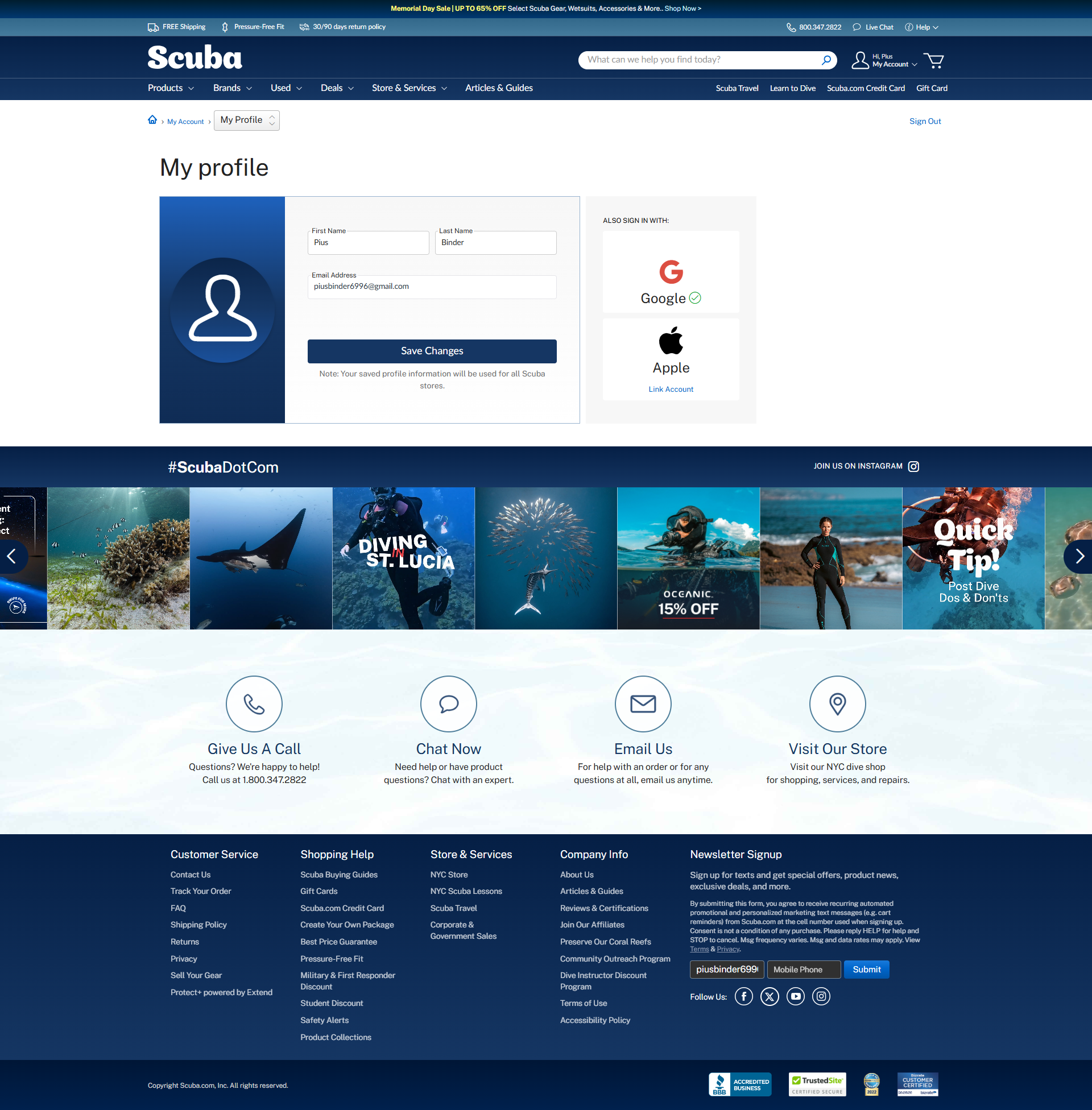 Scuba screenshot