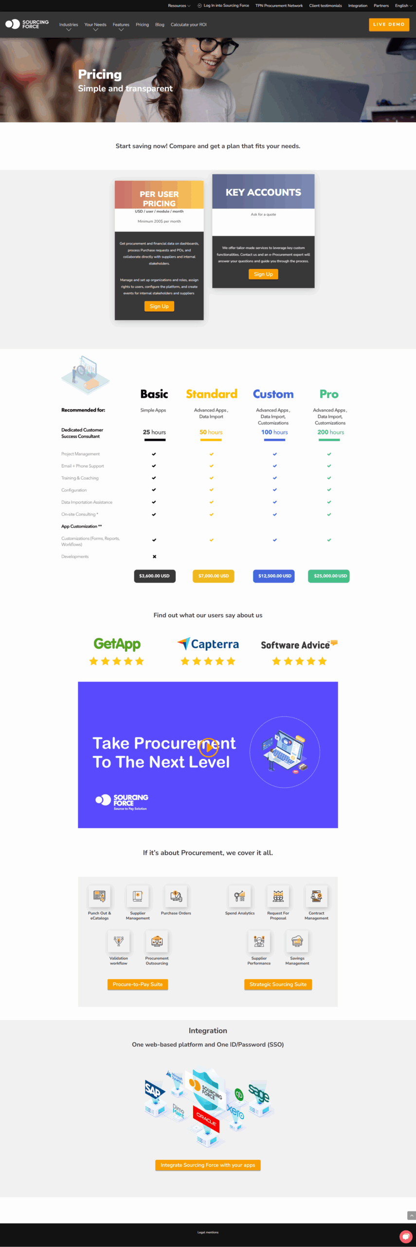 Sourcing Force screenshot