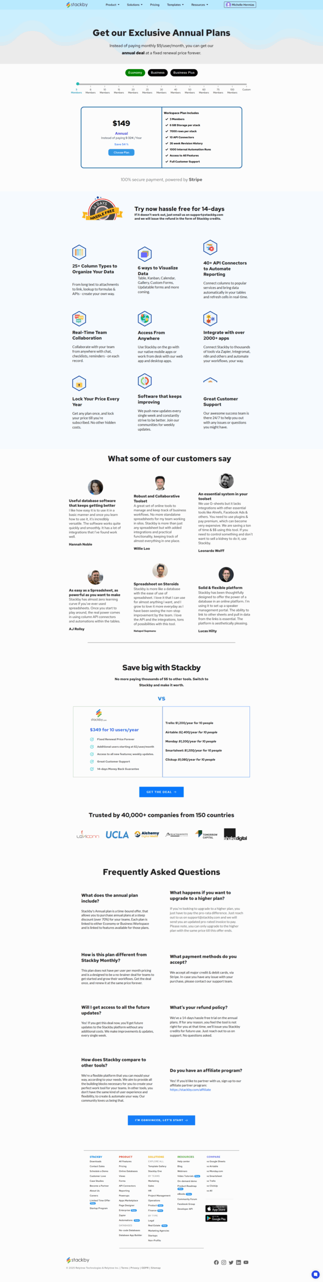 Stackby screenshot