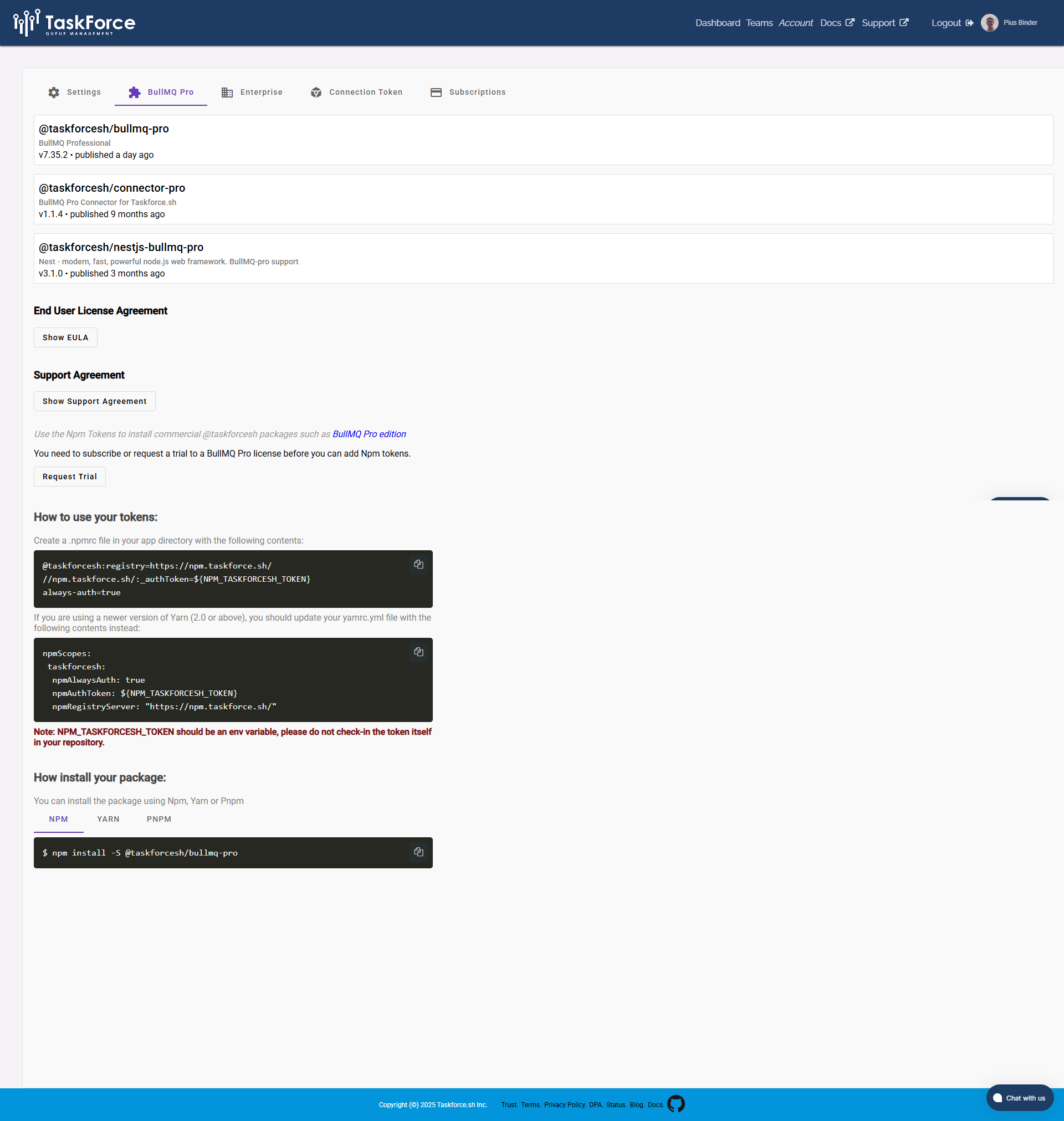 Taskforce.sh screenshot