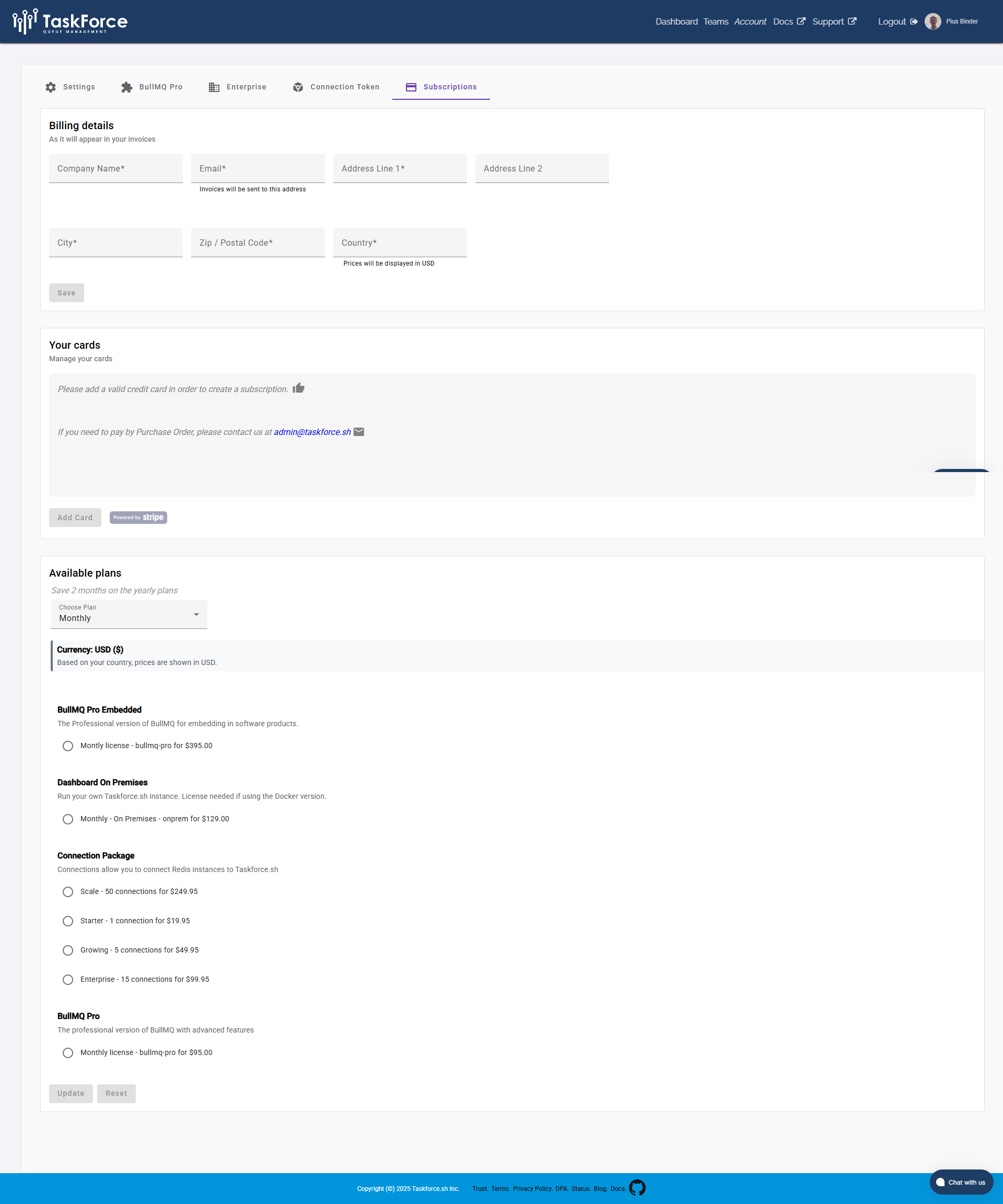 Taskforce.sh screenshot