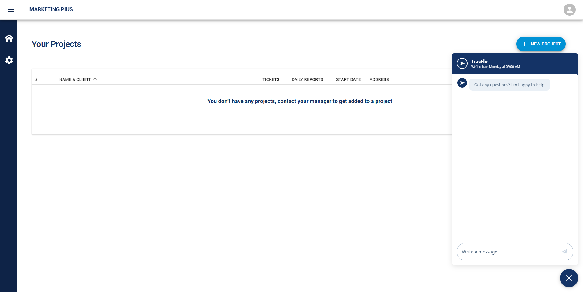 TracFlo screenshot