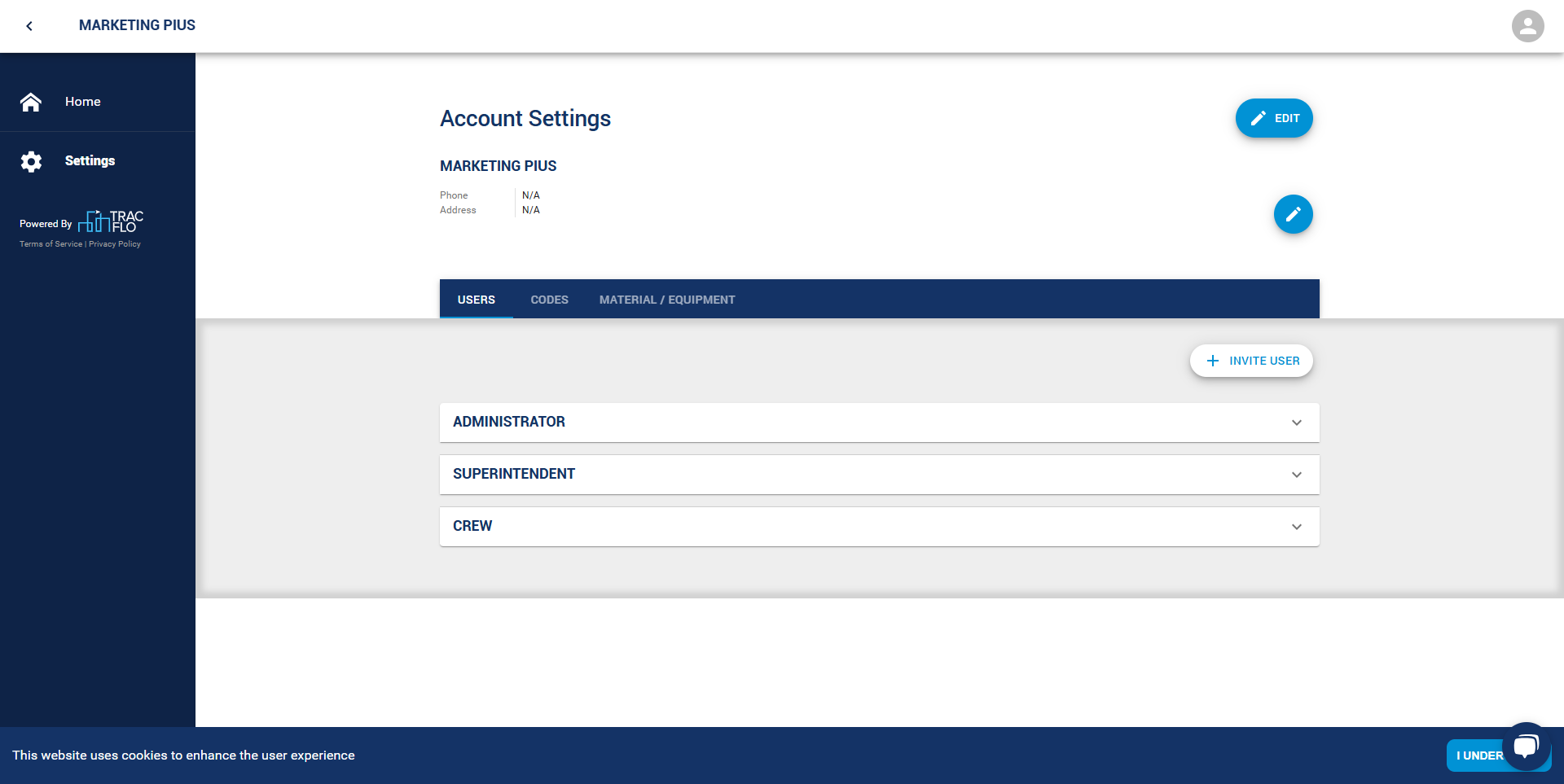 TracFlo screenshot