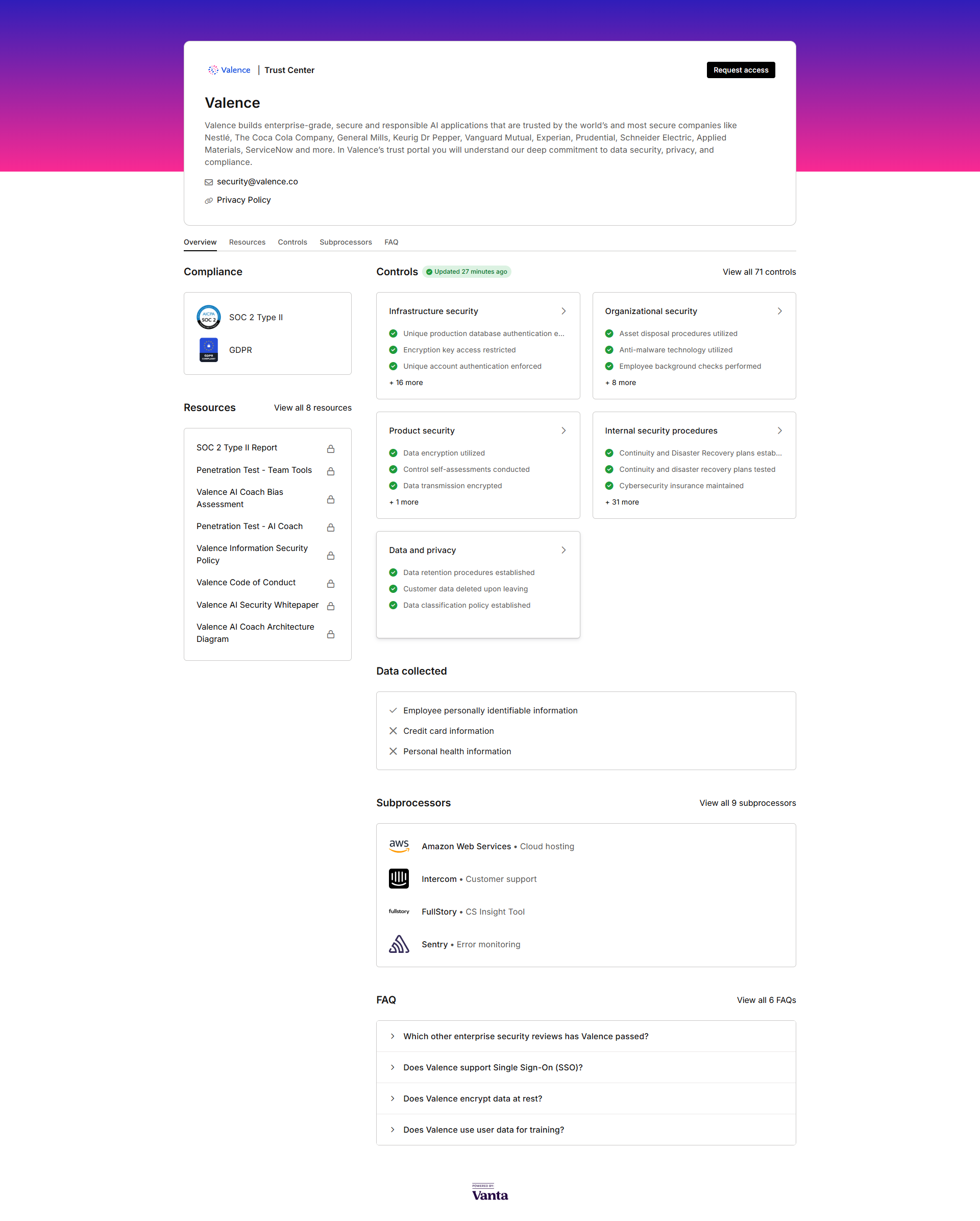 Valence screenshot