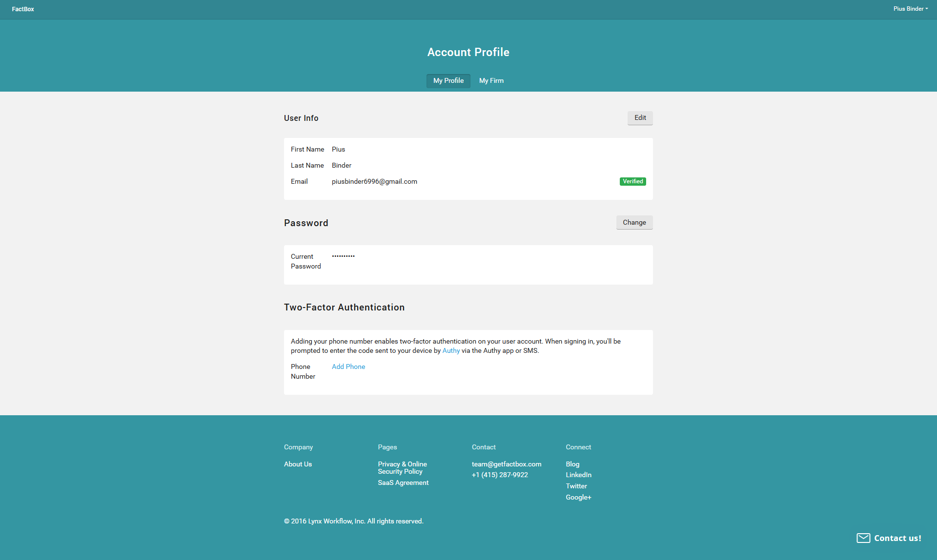 FactBox screenshot