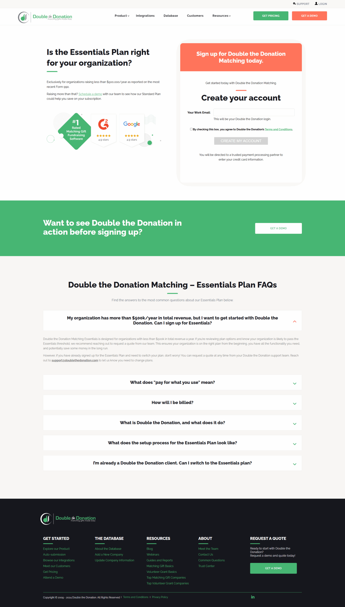 GivingDNA screenshot