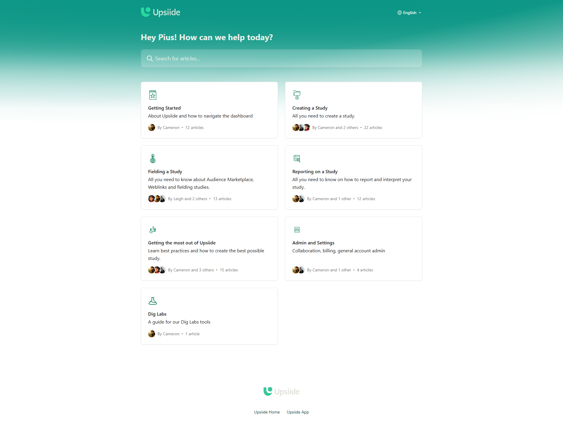 Upsiide screenshot